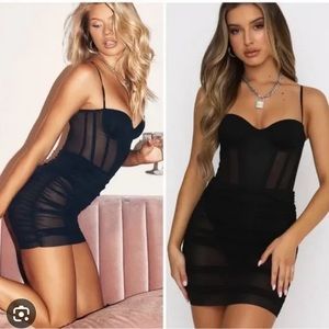 Model Behaviour Mini Dress - White Fox Boutique